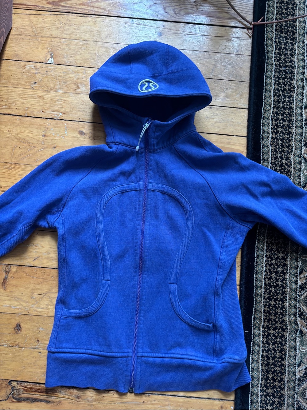 Vintage lululemon athletica Scuba hoodie Royal Blue Full-Zip Hooded Jacket